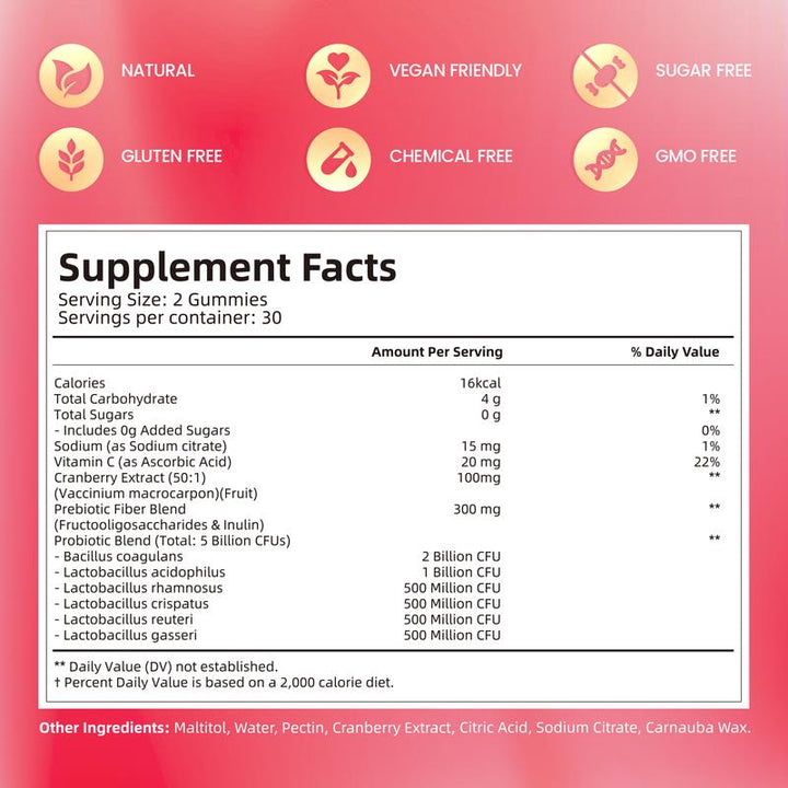 Mireva® Cranberry Probiotic Gummies